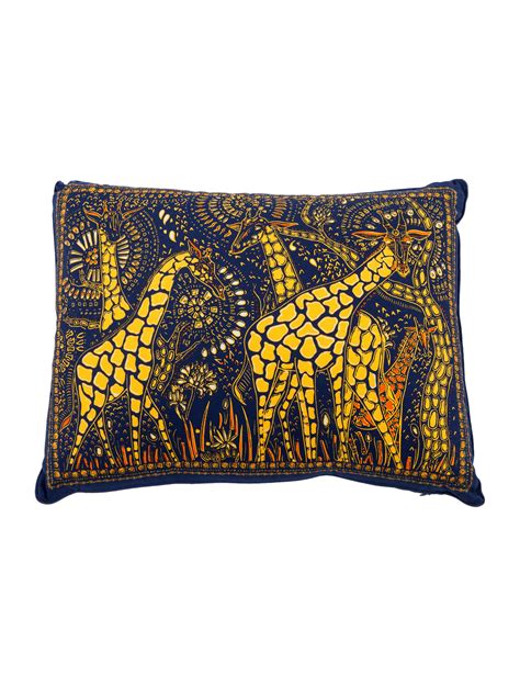 christian dior giraffe throw pillow